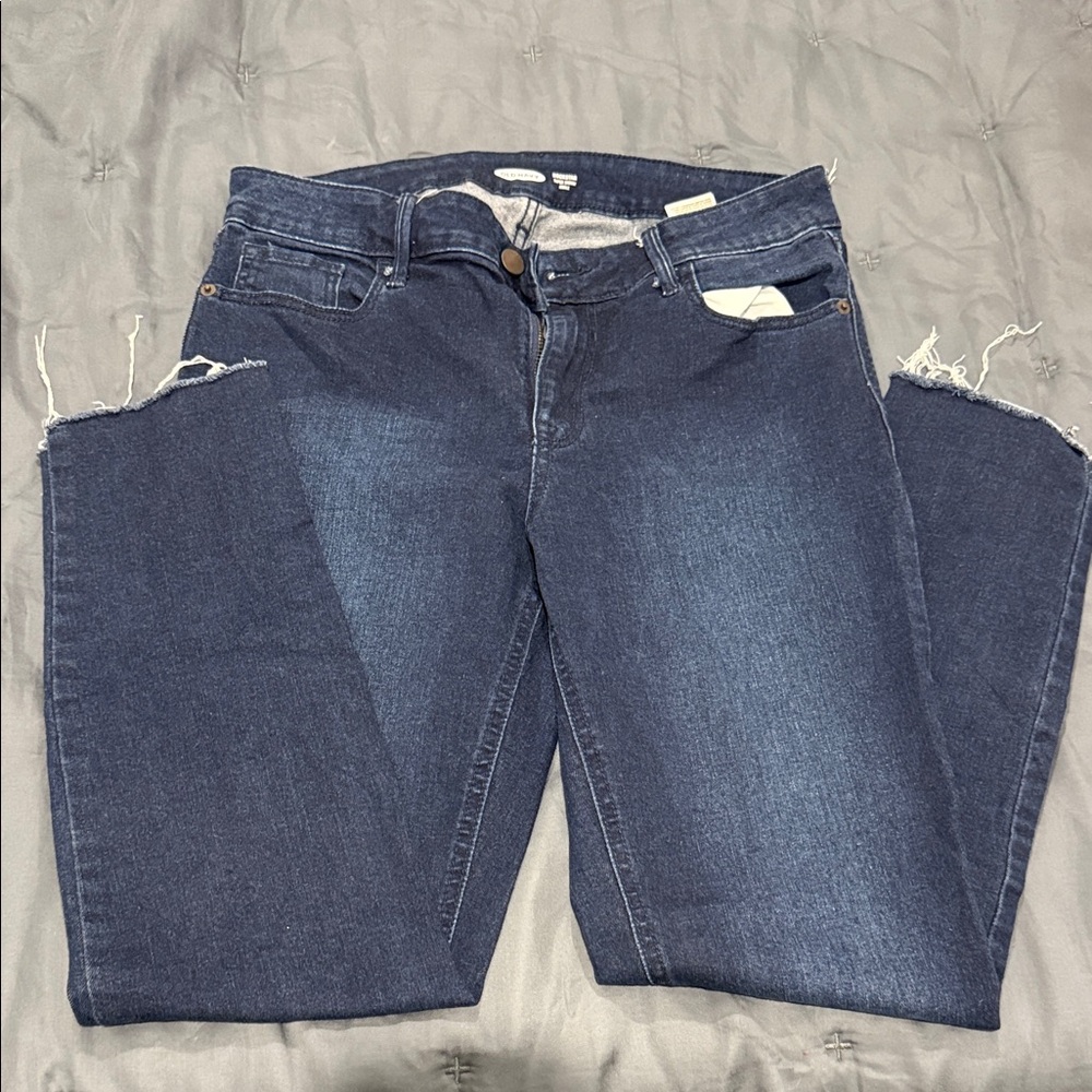 Old Navy Dark Blue Rockstar Super Skinny Jeans